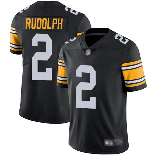 Men Pittsburgh Steelers Football #2 Limited Black Mason Rudolph Alternate Vapor Untouchable Nike NFL Jersey